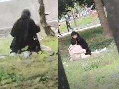 2 Bạn Trẻ Đưa Nhau Ra Công Viên Công Cộng Địt